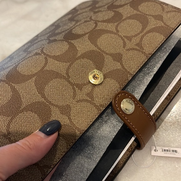 New COACH Signature Canvas Notebook , planner, journal, diary beige brown - Picture 5 of 12